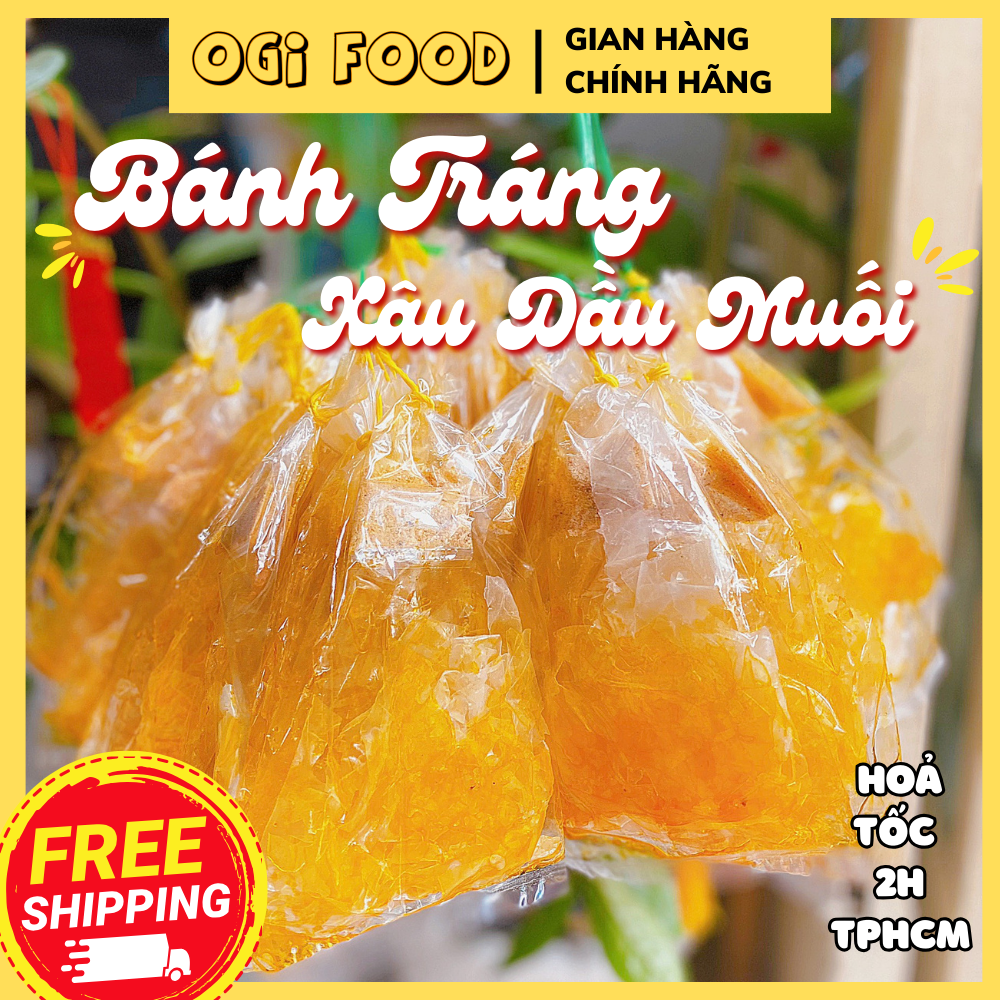Combo 10 bịch bánh tráng dầu muối bột tuổi thơ - kho sỉ bánh tráng tây ninh ogi food
