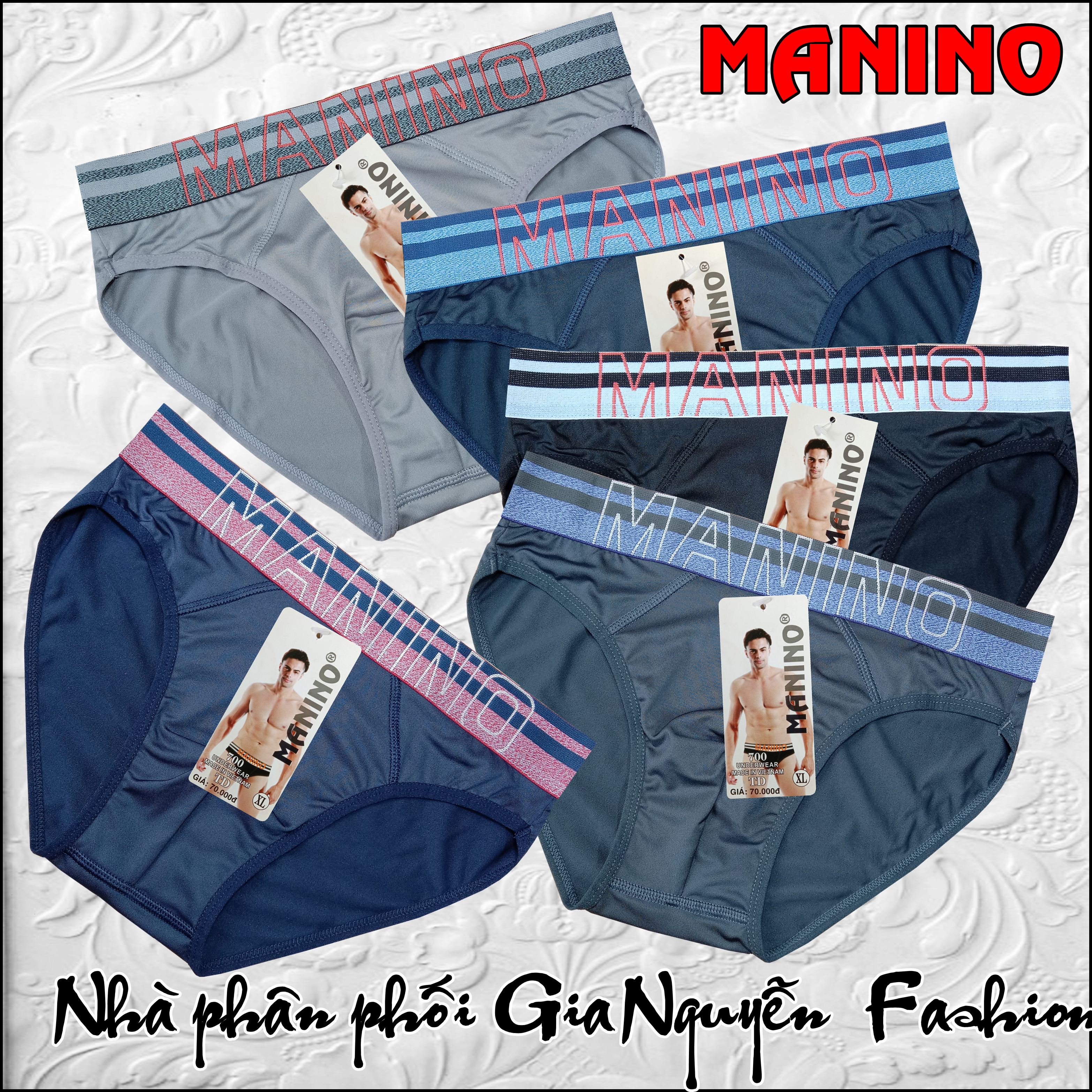 Set 4 Quần lót nam thương hiệu MANINO - Chất thun lạnh siêu nhẹ - Hàng VN Cao cấp