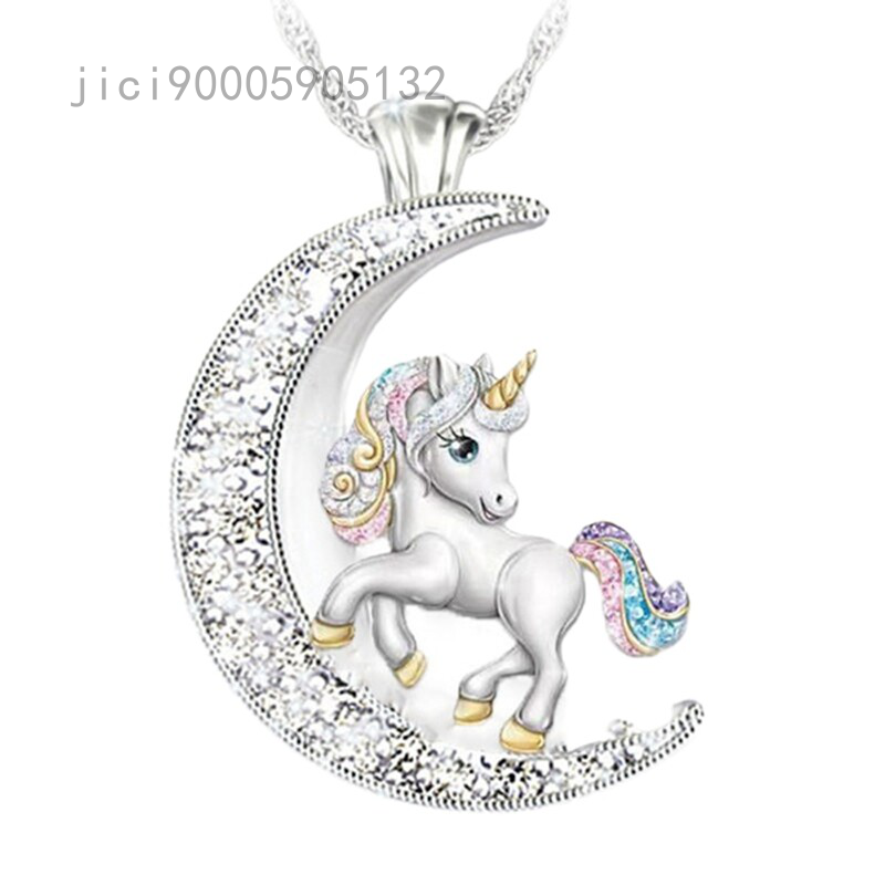 Vòng Cổ Kỳ Lân Thanh Lịch Và Dễ Thương Mặt Dây Chuyền Vòng Cổ Hình Lưỡi Liềm Vàng 18K Bằng Bạc Thật 925 Phụ Kiện Thanh Lịch Vòng Cổ Bé Gái Vòng Cổ Nữ Phụ Kiện Trang Sức Tinh Tế, Quà Tặng Cho Mẹ Hoặc Mẹ