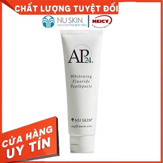 Kem đánh răng Nuskin AP24 Whitening Fluoride Toothpaste, kem đánh răng cao cấp của Mỹ trọng lượng 110g - MEICY