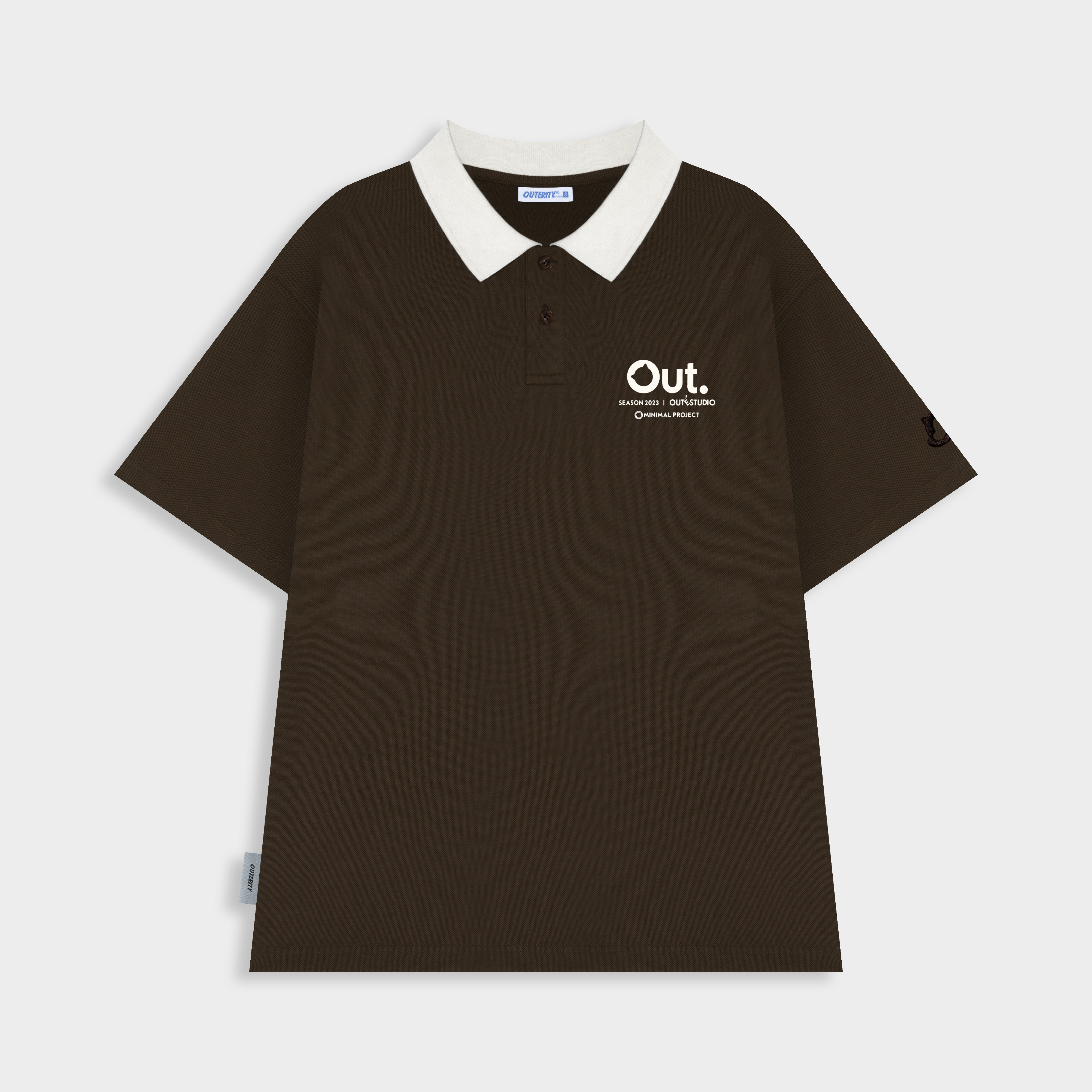Áo polo nam nữ unisex polo outerity collection té / màu nâu - apo7006