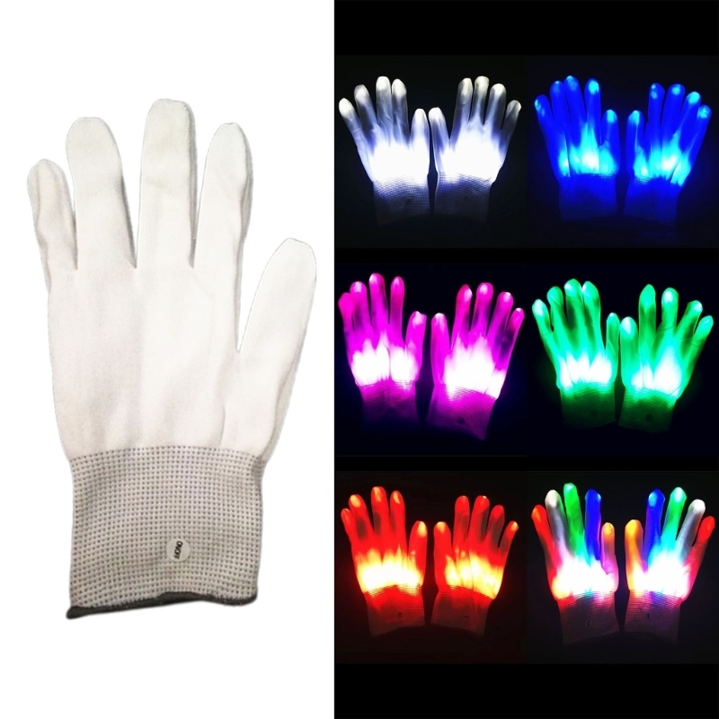CW Flashing Finger LED Gloves for Teenagers Boys amp Girls Cool Party