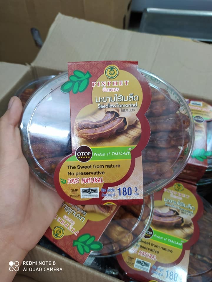 Me tách hạt thái lan nhãn đỏ 180g
