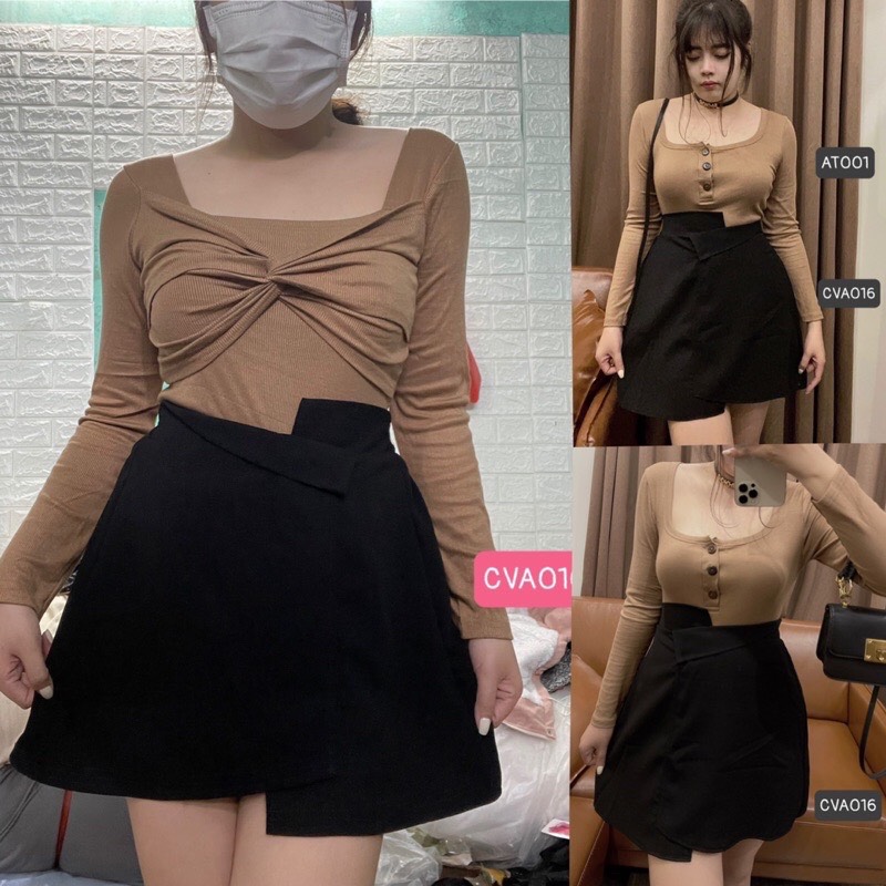 Chân váy chữ a cạp lệch bigsize | chân váy a kiểu linhh nguyen bigsize