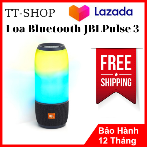 Loa Bluetooth JBL Pluse3 Công Suất Lớn, Công suất lên đến 20W,Bass Cực Mạnh, Nghe Nhạc Cực Chất, Âm Thanh Vượt Trội, Sống Động,Chống nước chuẩn IPX7 ,Đèn LED 360 độ,Tương Thích Máy Tính ,Điện Thoại,Pin 12h,Thời Trang.
