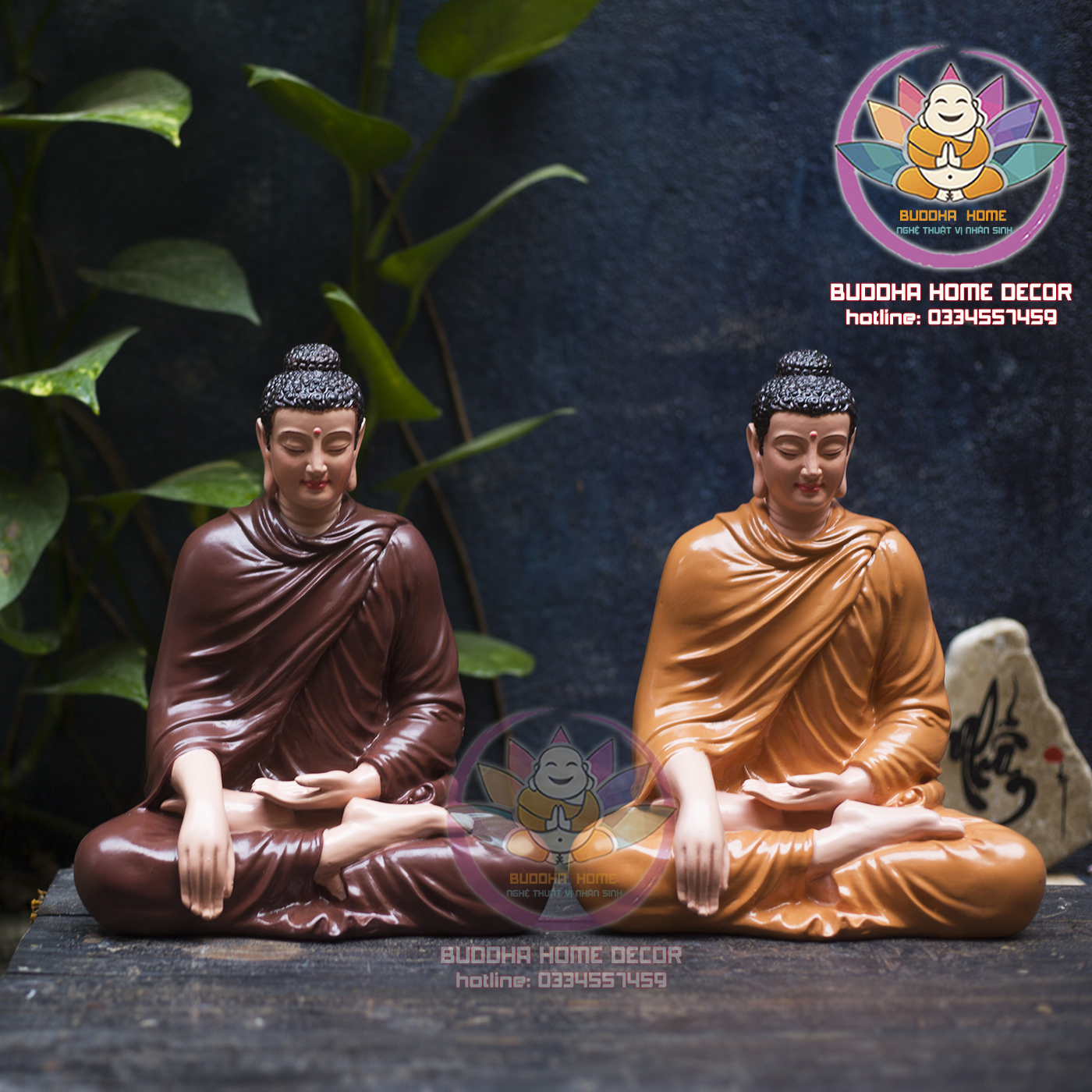 Tượng Đức Phật Thích Ca 25 cm vẽ thủ công