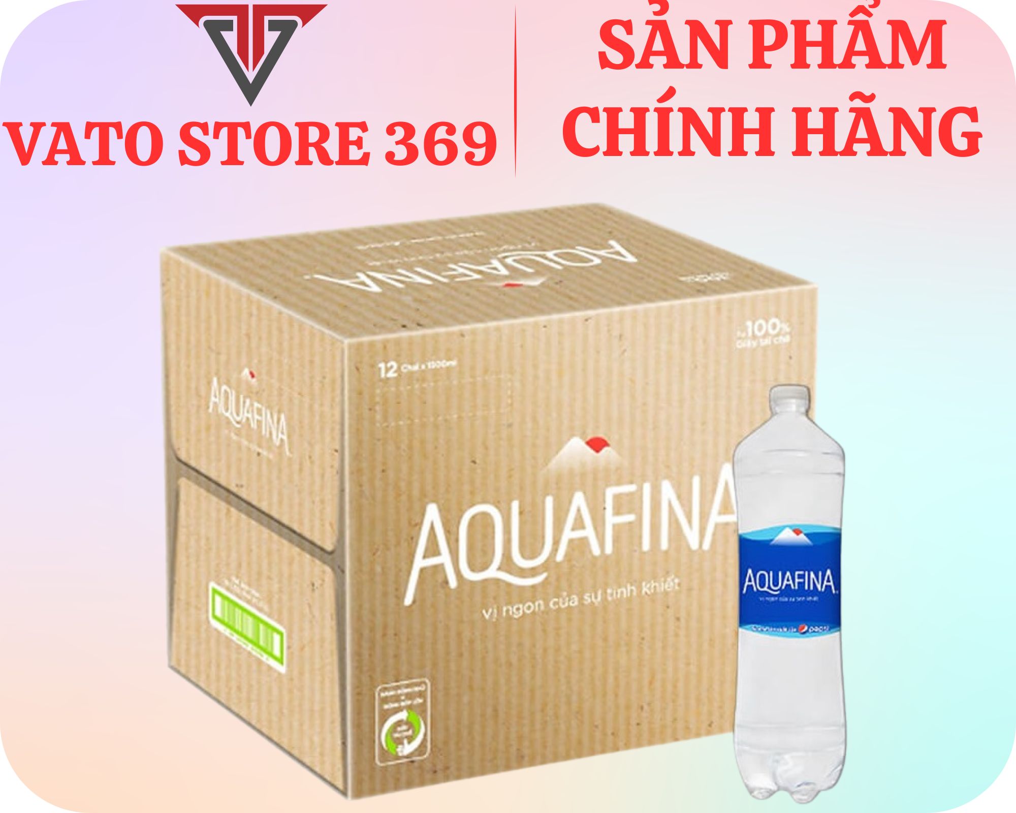 Nước uống đóng chai AQUAFINA chai 1.5L