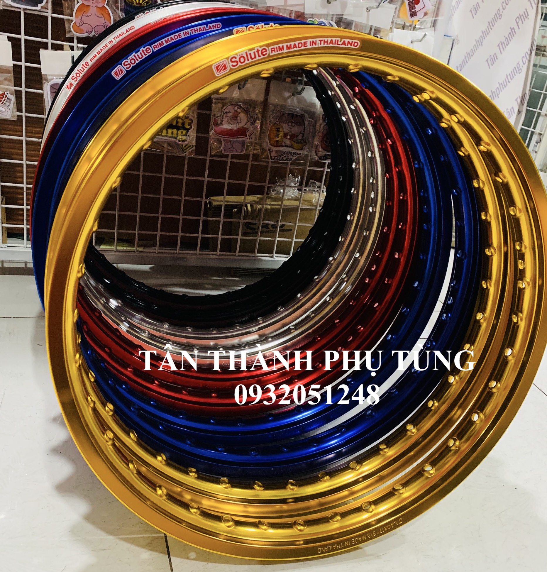Niềng nhôm Solute Thailan chính hãng 1.4-1.4
