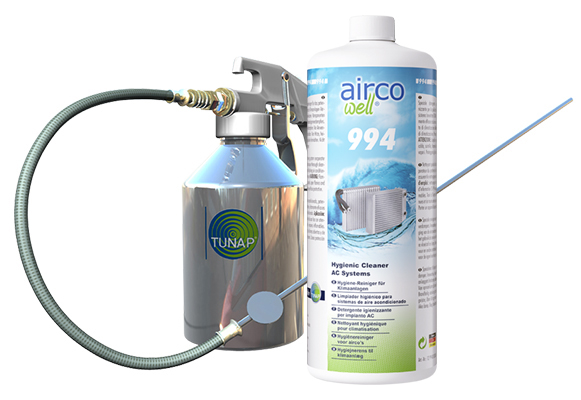 Dung dịch vệ sinh diệt khuẩn dàn lạnh điều hòa xe hơi TUNAP AIRCO WELL 994