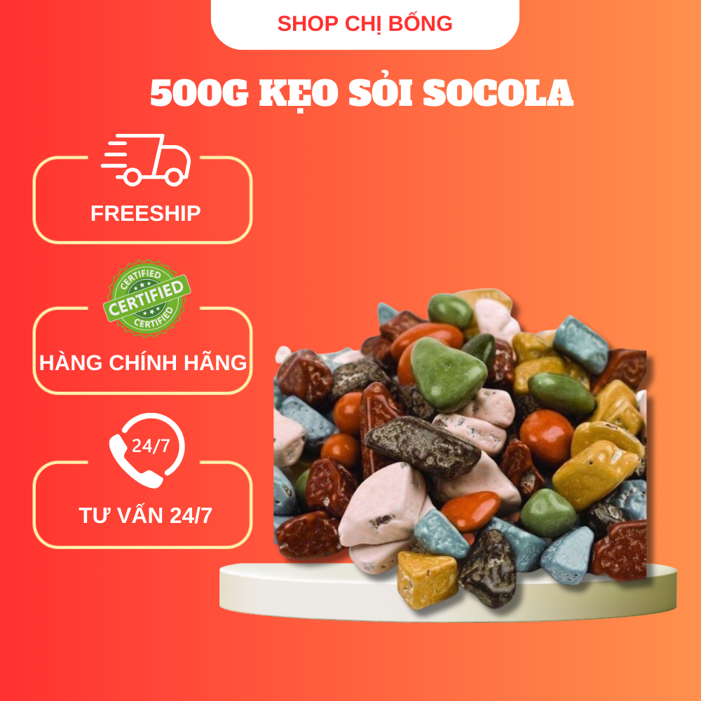 500gr kẹo sỏi socola