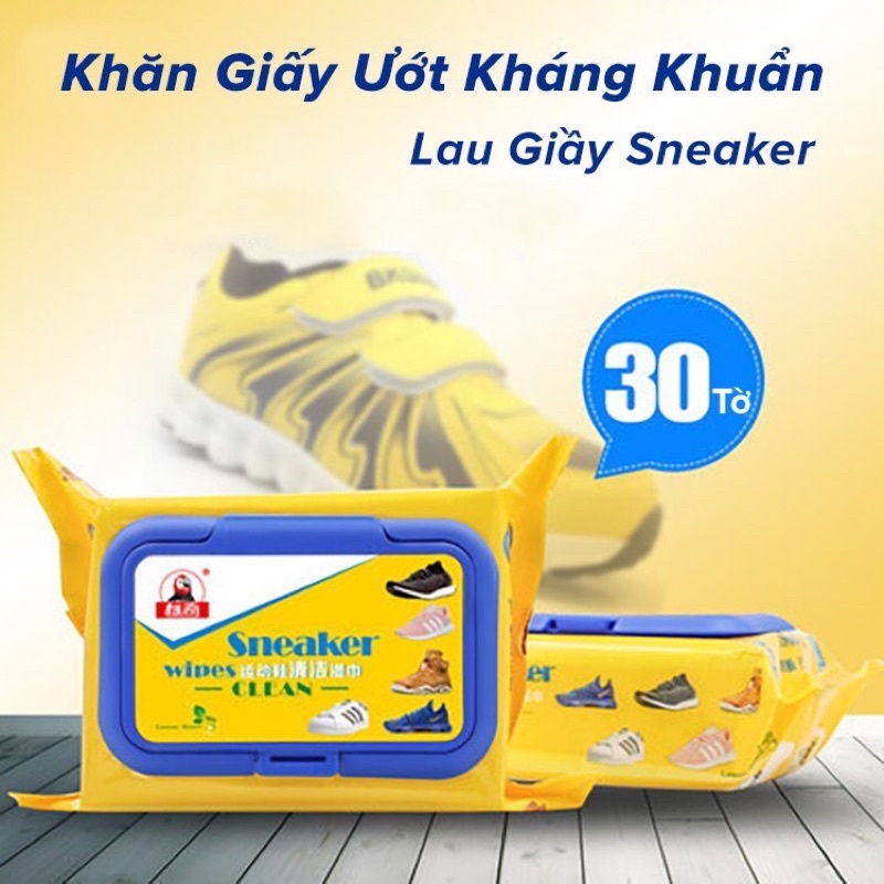 Khăn giấy ướt lau giày thần thánh bịch 30 tờ