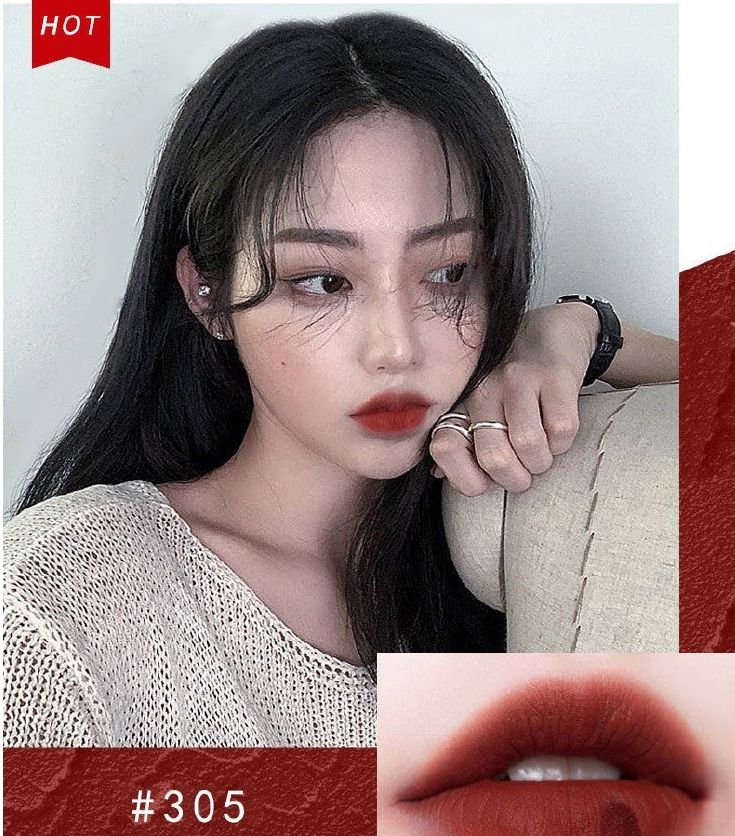 Son Kem Lì Lâu Trôi đỏ cam cháy Siêu Hot