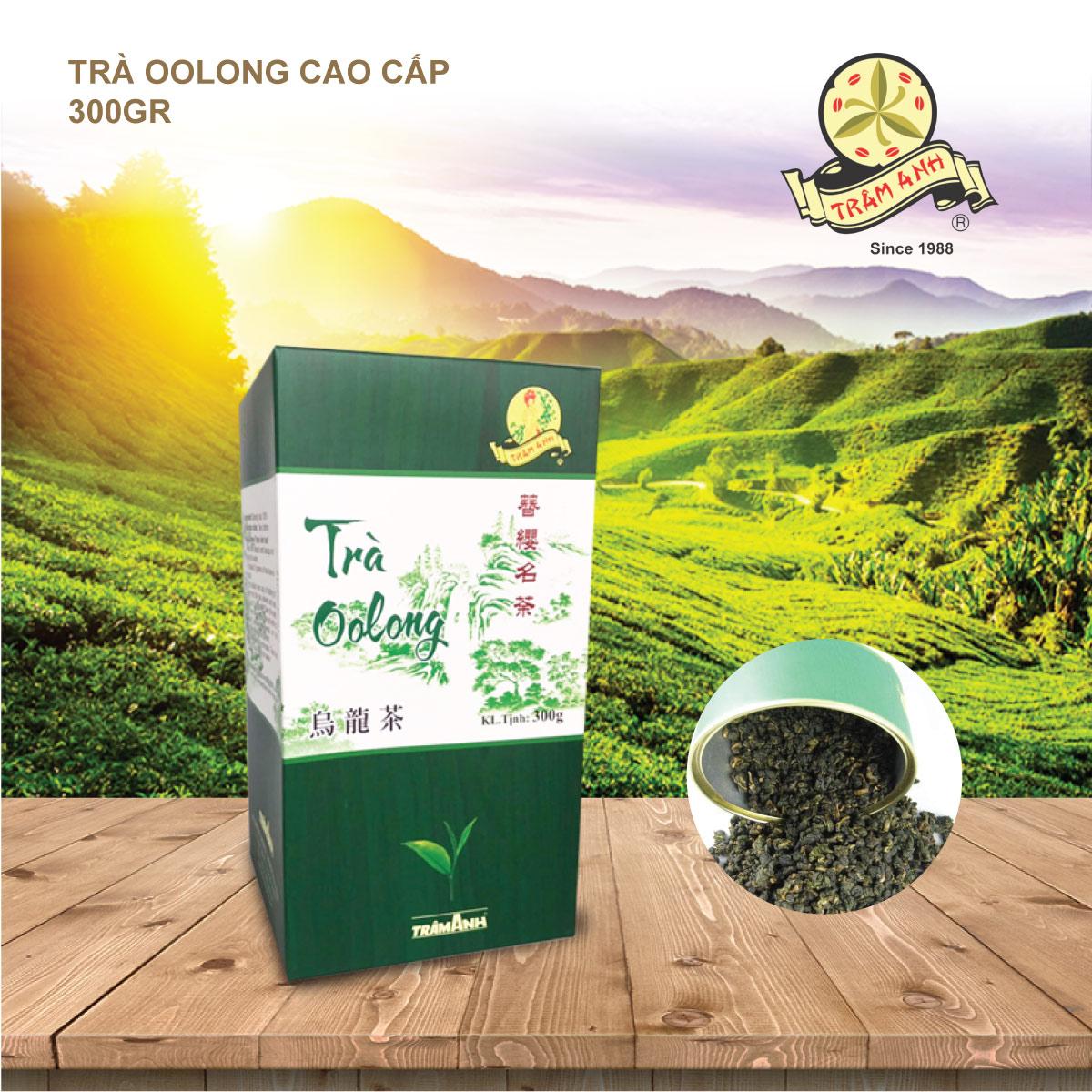 Trà Oolong Cao Cấp TRÂM ANH- hộp 300gr - kèm lon đựng trà bên trong