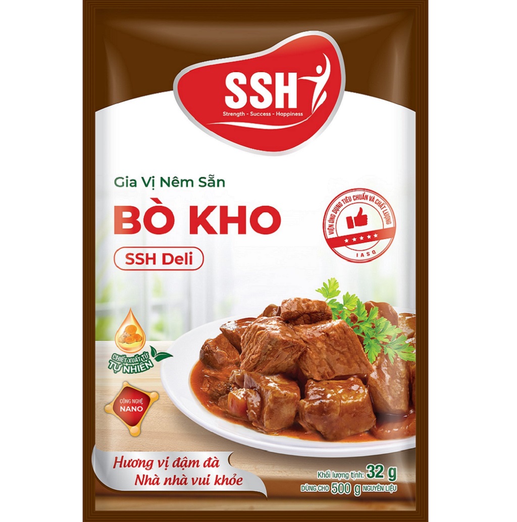 Gia vị nêm sẵn bò kho SSH Deli 32g - Hàng chính hãng