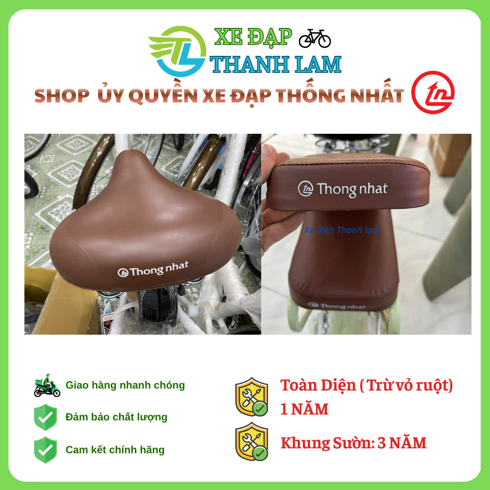 Yên Xe Đạp Thống Nhất Chính Hãng - Yên Trước và Đệm Sau