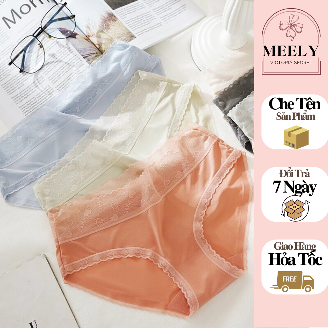 Quần Lót BIGSIZE Su Lụa Nữ Cao Cấp Cạp Vừa Nâng Mông Không VIền Mềm Mại Siêu Mát Co Giãn 4 Chiều Nhẹ Như Không Mặc Có size 38-70kg 1909