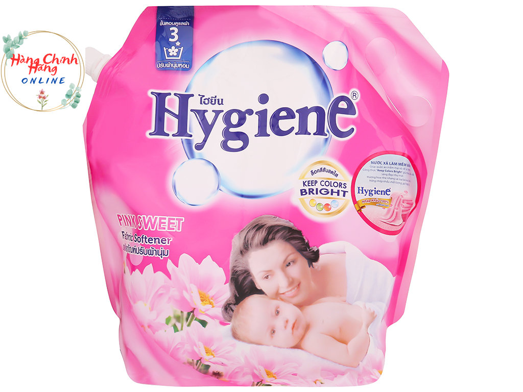 Nước xả cho bé Hygiene Pink Sweet túi 1.8 lít