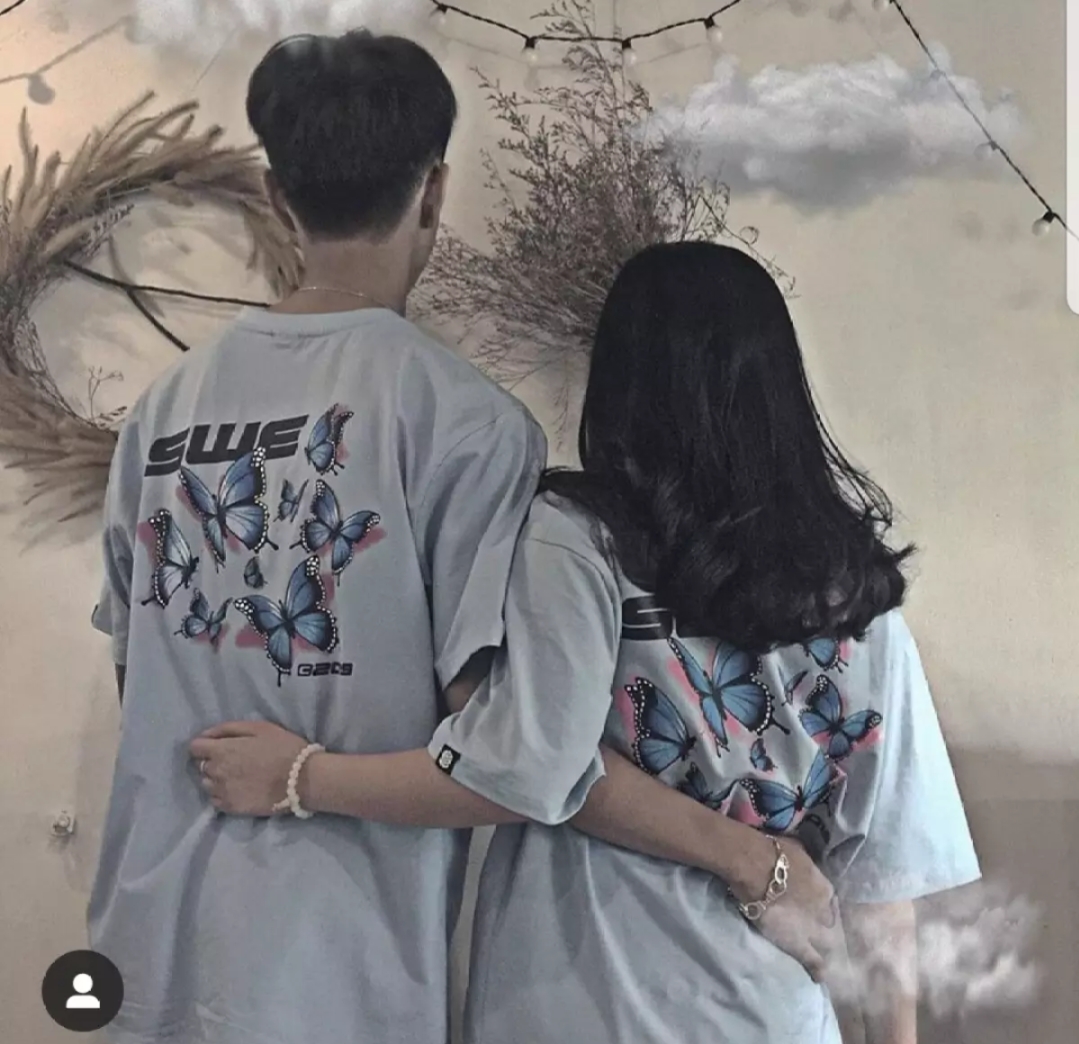 Áo Cặp - Áo thun nam nữ form rộng Hàn Quốc in hình SWE độc đẹp hình in không phai màu không dính giặt vải dày mịn mát form chuẩn