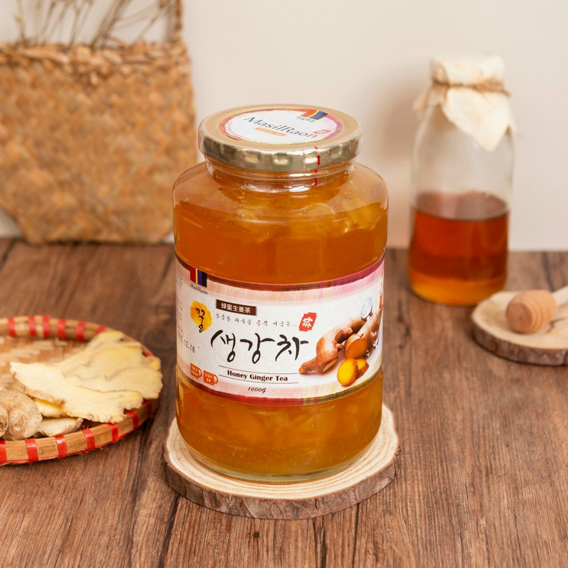 [Hàng Ngon Nhất] Mật Ong Gừng Honey Ginger Tea Hàn Quốc Hũ 1kg