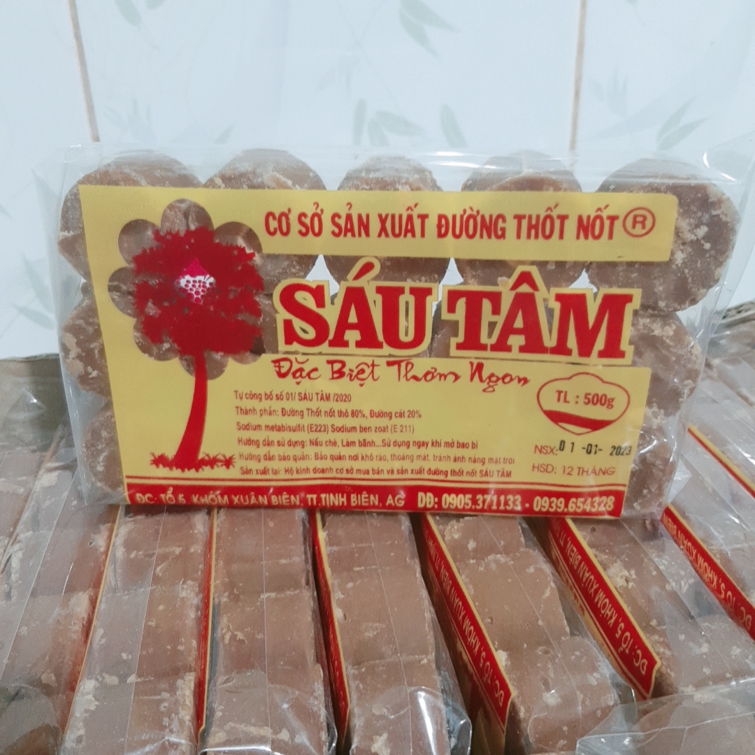 1kg đường thốt nốt viên hiệu Sáu Tâm