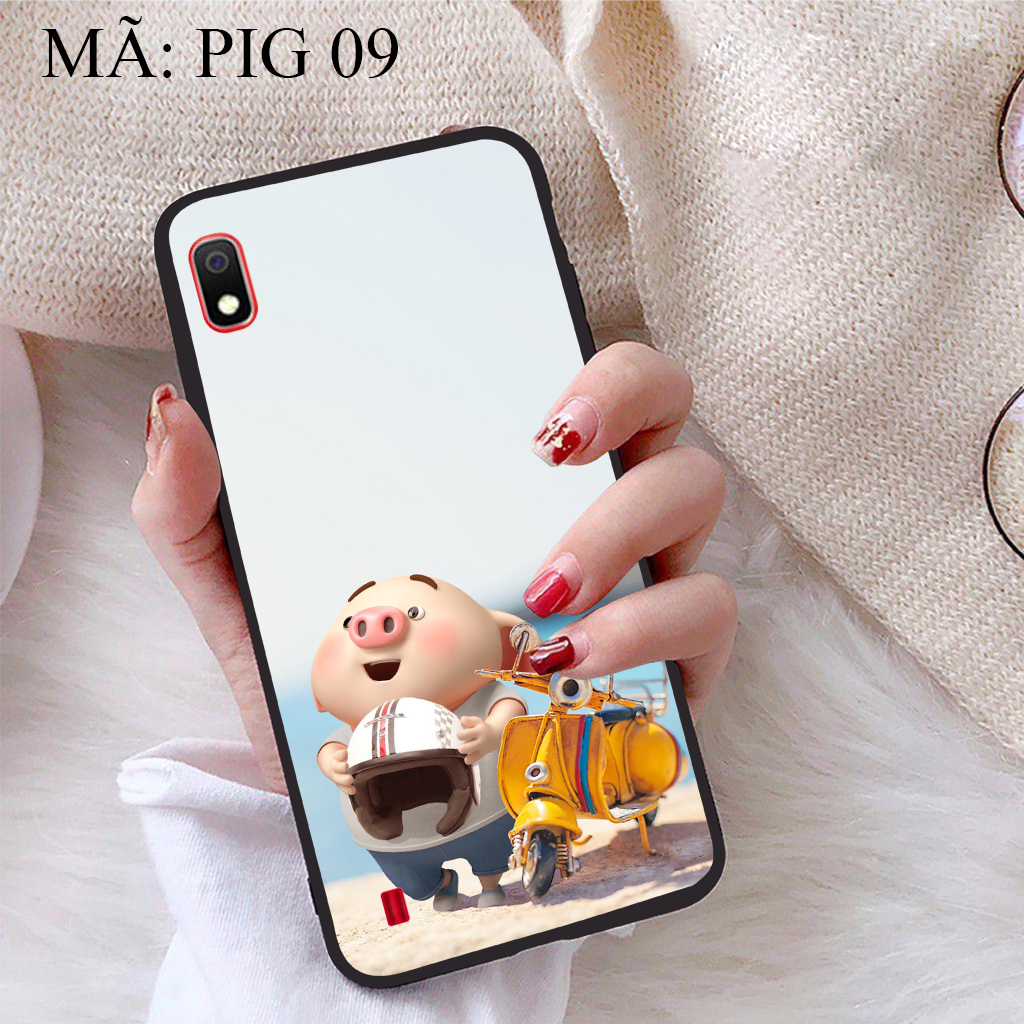 [HCM]Ốp lưng iCase dành cho Samsung Galaxy A10 viền dẻo TPU BST Pig Cute