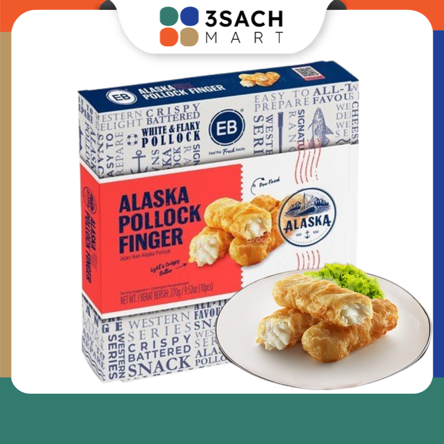 [Chỉ Giao HCM] Thanh Cá Minh Thái Alaska Tẩm Bột 270g (Hộp)