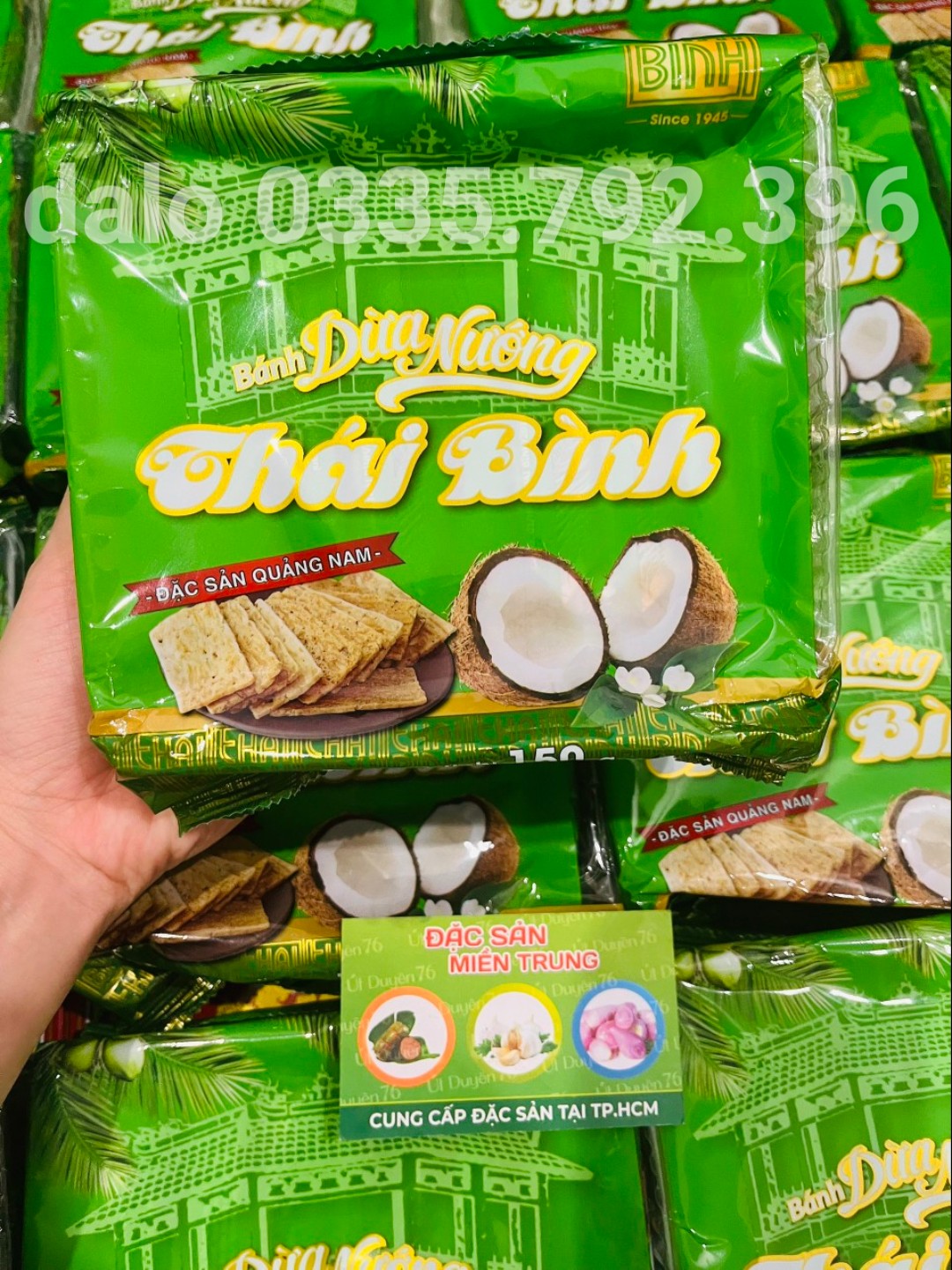 Bánh Dừa Nướng Quảng Nam gói 150gr - Bánh dừa nướng thái bình quảng nam- Út Duyên 76 Đặc sản