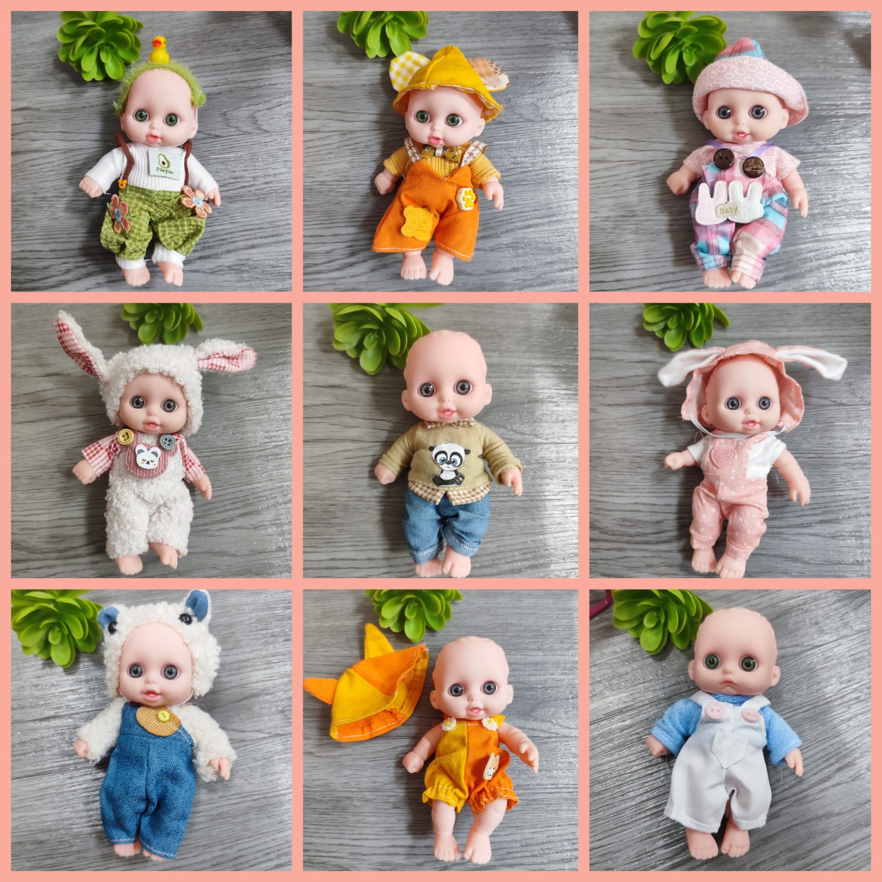 60 bộ quần áo búp bê 5in giá rẻ ,váy búp bê doll 5in xinh xắn (k kèm búp bê)