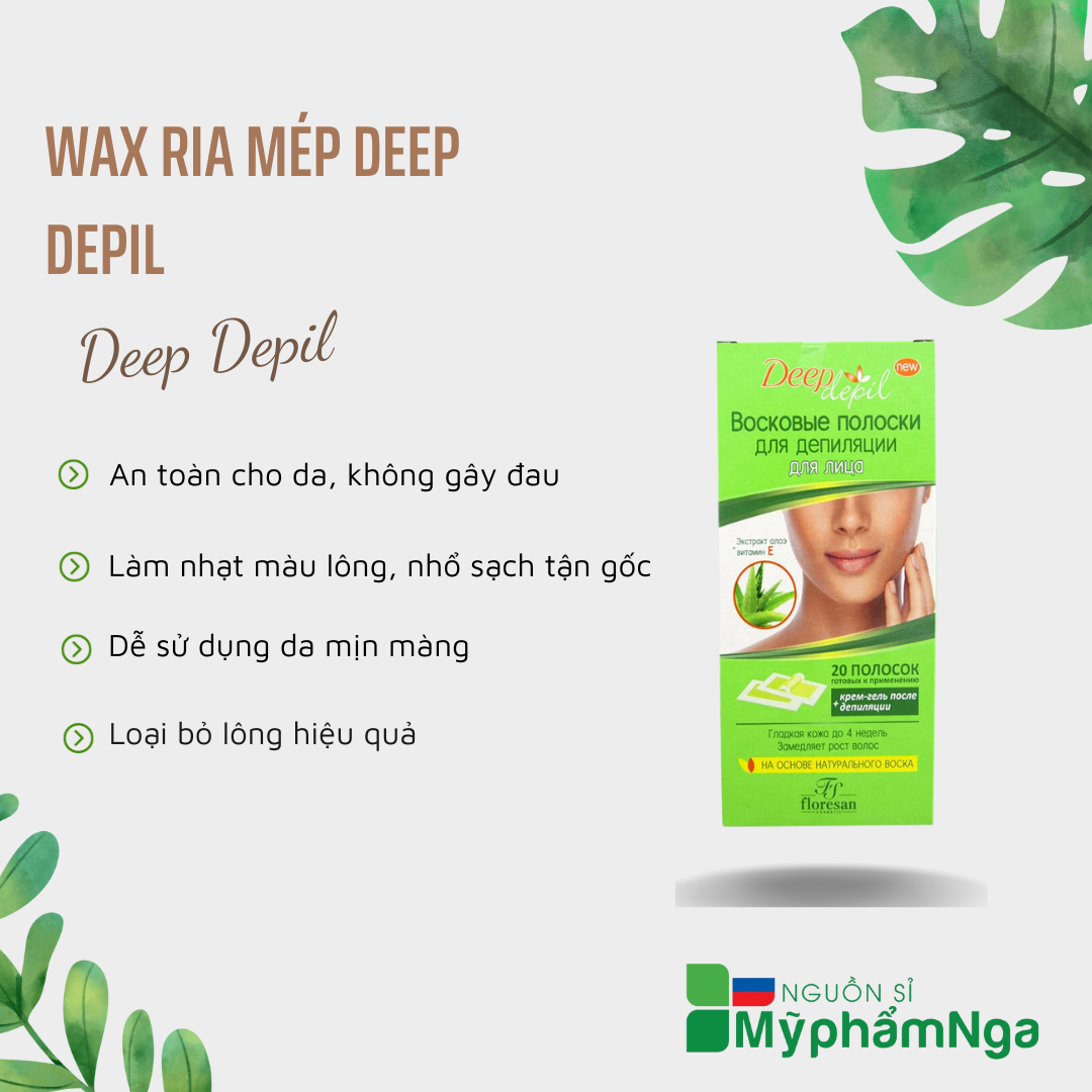 Wax lông mặt - Wax ria mép Deep Depil