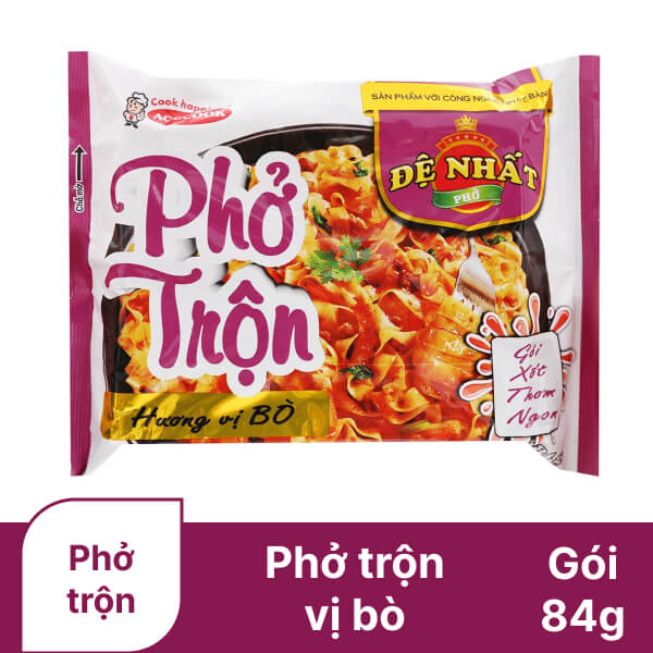 CB 10 GÓI PHỞ ĐỆ NHẤT TRỘN VỊ BÒ GÓI 84GR- 56029
