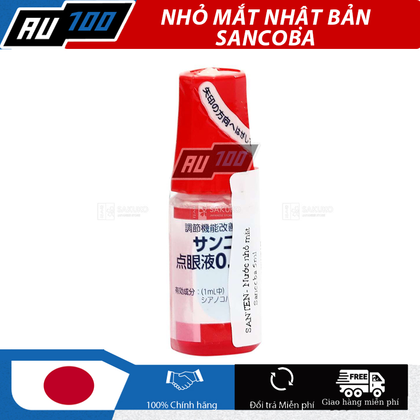 [CHÍNH HÃNG] Nhỏ mắt chống cận thị Nhật Bản Sancoba [Hàng nội địa Nhật Bản; kiểm soát được cận thị và loạn thị.] - AU100