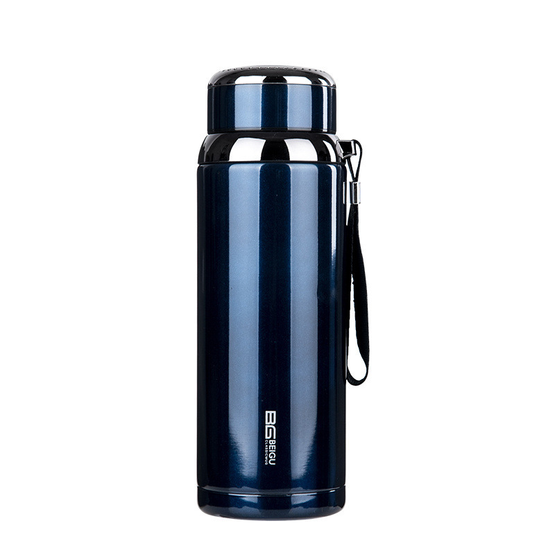 Bình giữ nhiệt inox 304 TGN.03 dung tích 600ml/800ml giữ nhiệt trong 12h liên tục - Bình inox giữ nhiệt cao cấp có dây đeo, lưới lọc trà - Bình giữ nhiệt nóng lạnh