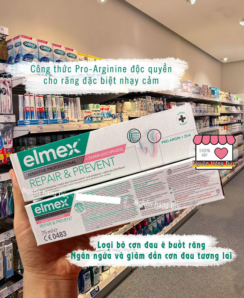 Kem đánh răng elmex sensitive pro siêu nhạy cảm- nguồn hàng đức