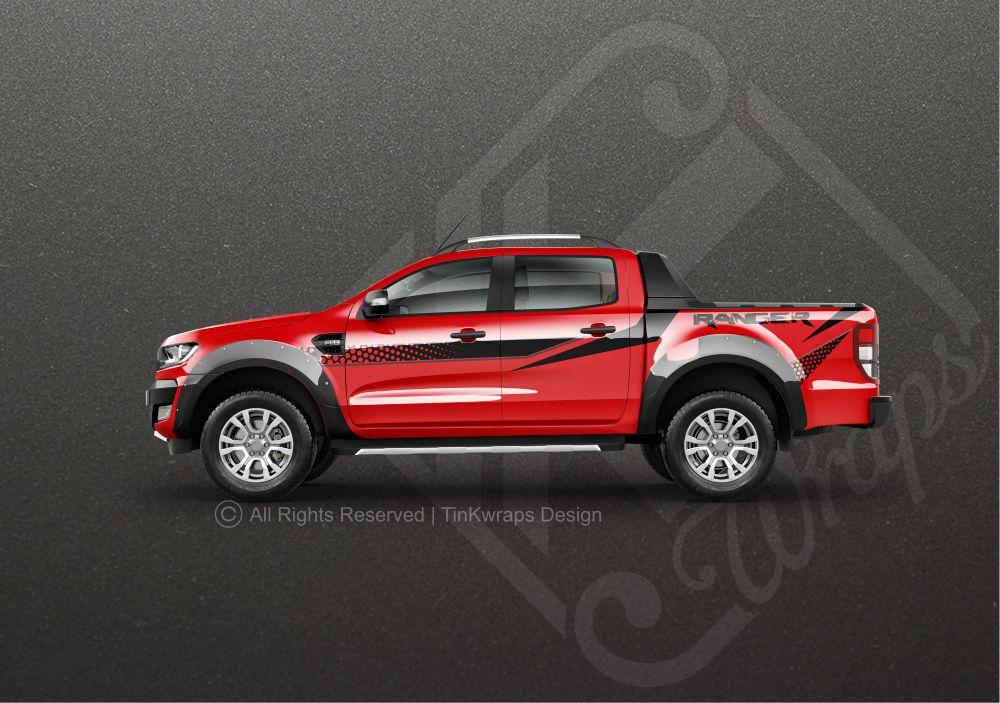 Tem xe Ranger - Decal dán sườn Ranger nhỏ