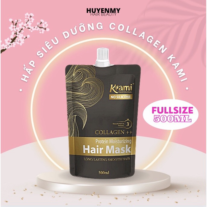 Hấp siêu dưỡng Collagen Kami- Phục hồi tóc hư tổn, kích thích mọc tóc