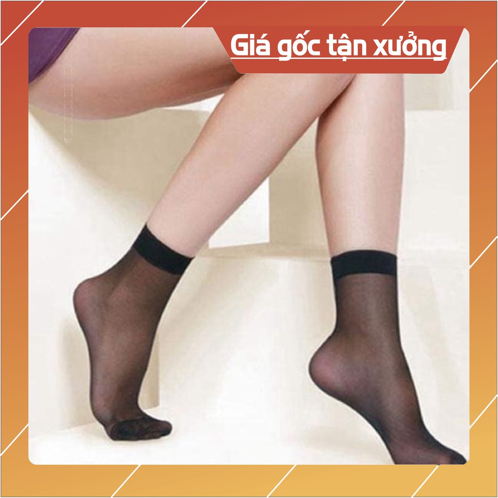 Bộ 2 đôi tất da màu đen mỏng dai mịn cho bạn gái