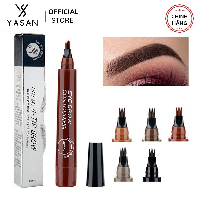 Bút chì kẻ lông mày phẩy sợi 4d mking pretty chì kẻ mày rõ nét chống nước siêu bền màu yasan