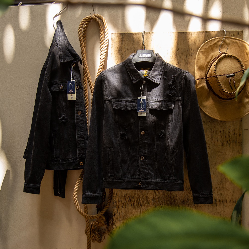 Áo khoác jeans just men 220127