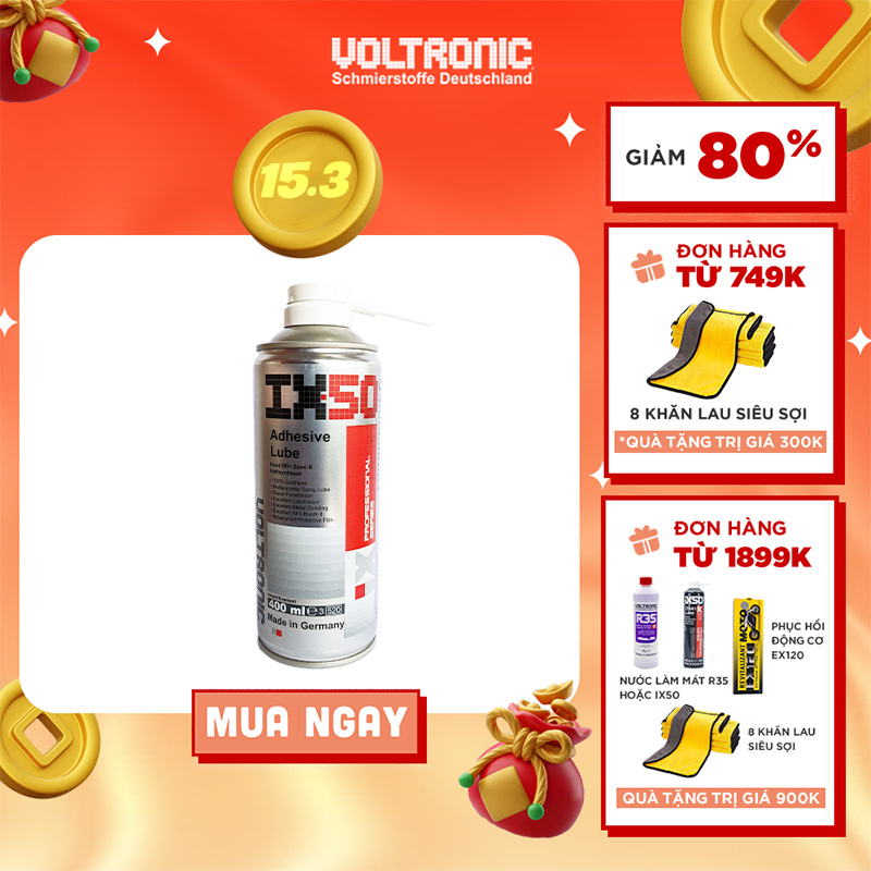 Xịt dưỡng sên chống văng cao cấp nhập khẩu đức voltronic ix50 chain lube