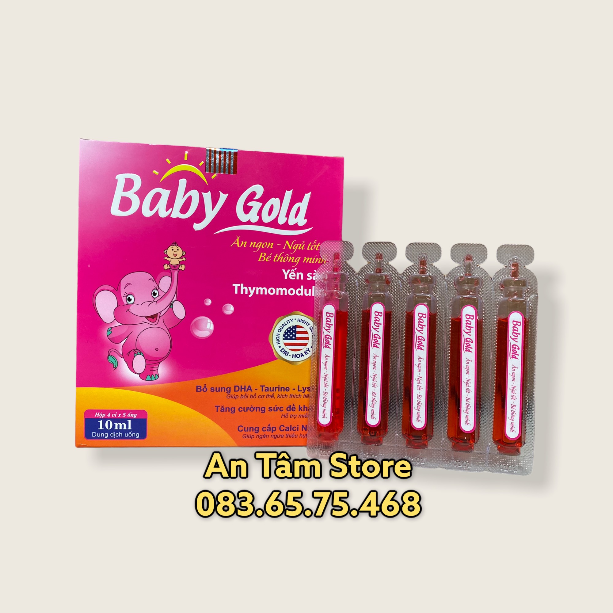 Baby gold giúp bé ăn ngon ngủ tốt bé thông minh