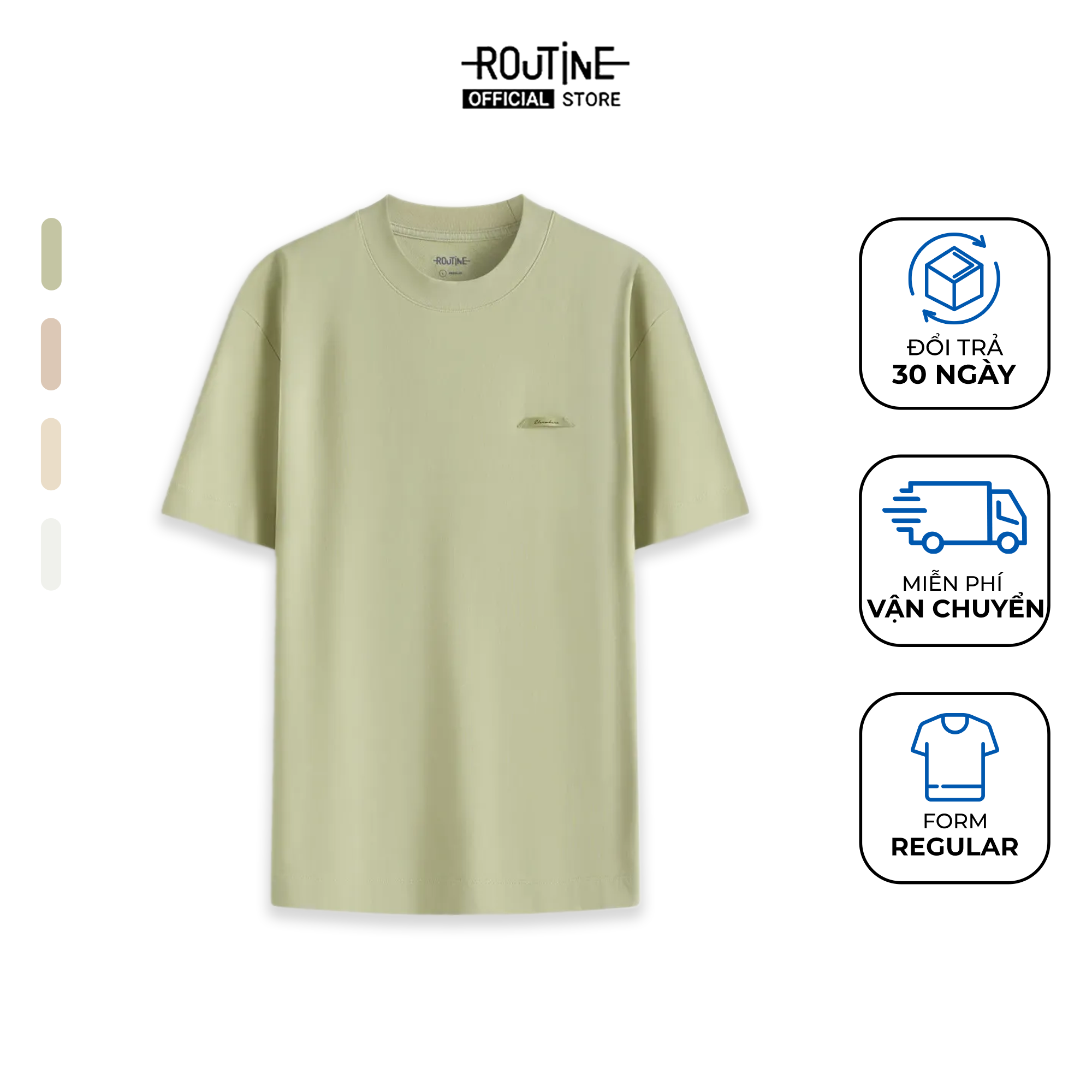 Áo Thun Tay Ngắn Nam Tape Trang Trí Form Regular - Routine 10S25TSS002