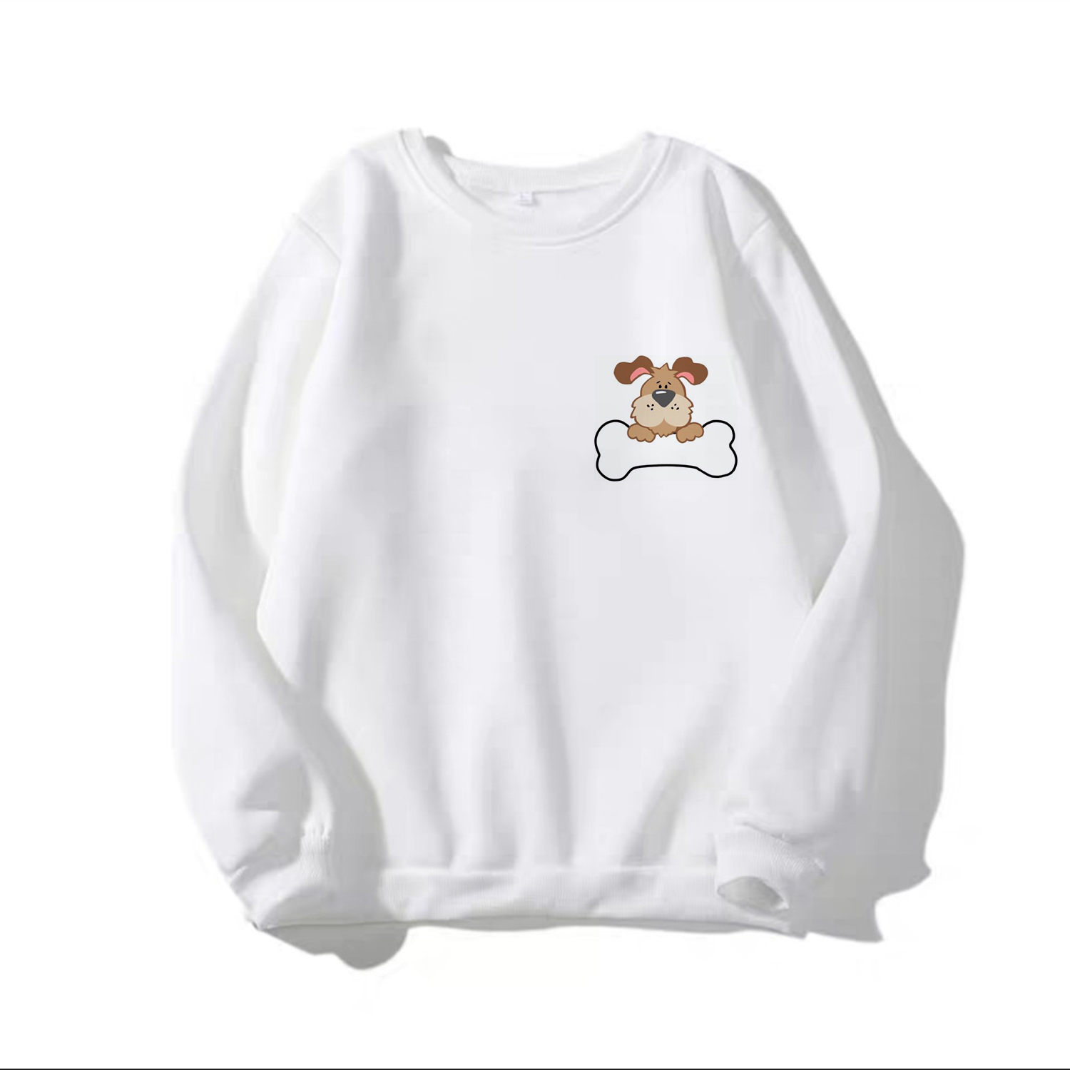 Áo sweater nỉ cổ chui unisex in hình dq-a23