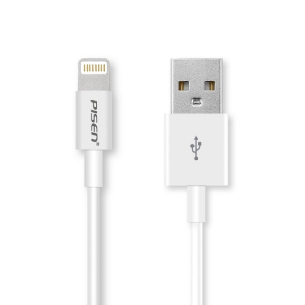 Cáp sạc pisen cho iphone ipad dài 20cm - bh 6 tháng 1 đổi 1