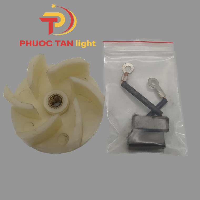 Bộ cánh quạt và than bơm nước 12v/24v thả chìm