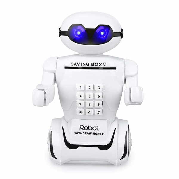 [HCM]Két sắt mini đồ chơi Đèn học robot phát nhạc có két đựng tiền cho bé quà tặng ý nghĩa cho béĐèn học robot phát nhạc có két đựng tiền