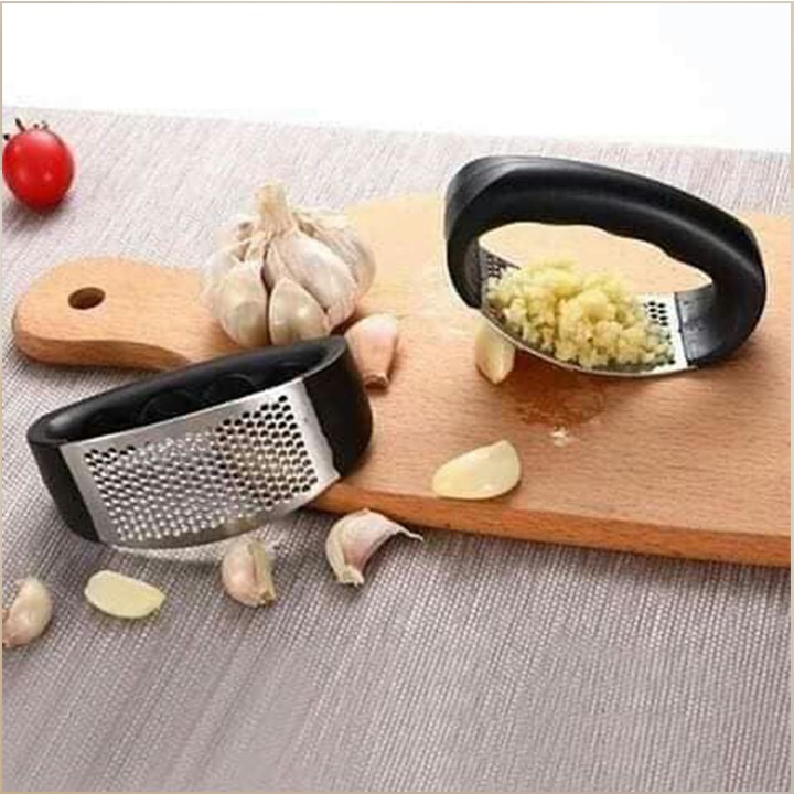 Dụng cụ dập tỏi, ép tỏi, nghiền tỏi cầm tay inox đa năng