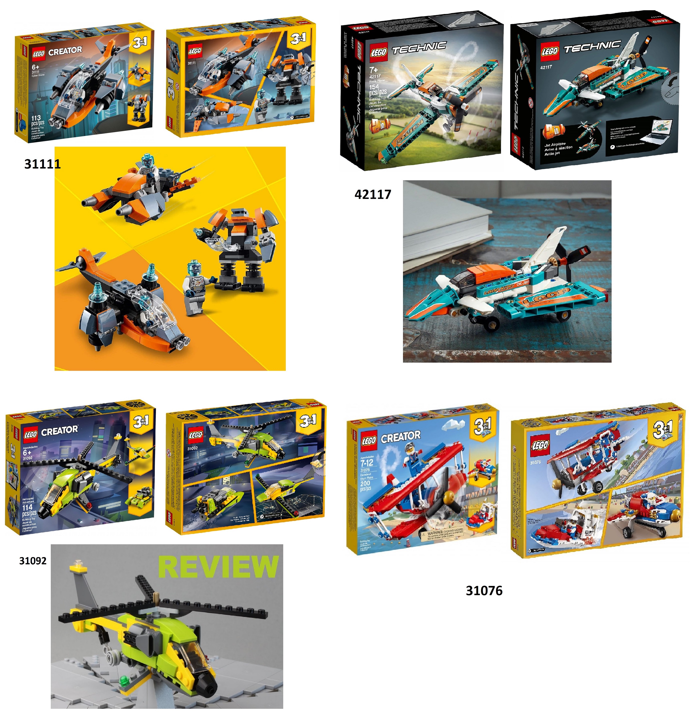 Lego - creator - tuyển tập máy bay