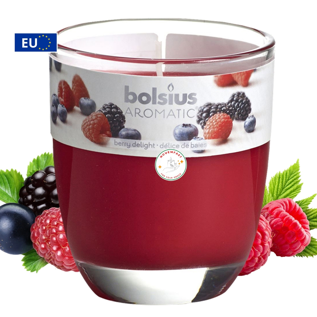 Ly nến thơm cao cấp Bolsius Candles 105g, thơm phòng, hỗ trợ khử mùi, không khói, nến decor
