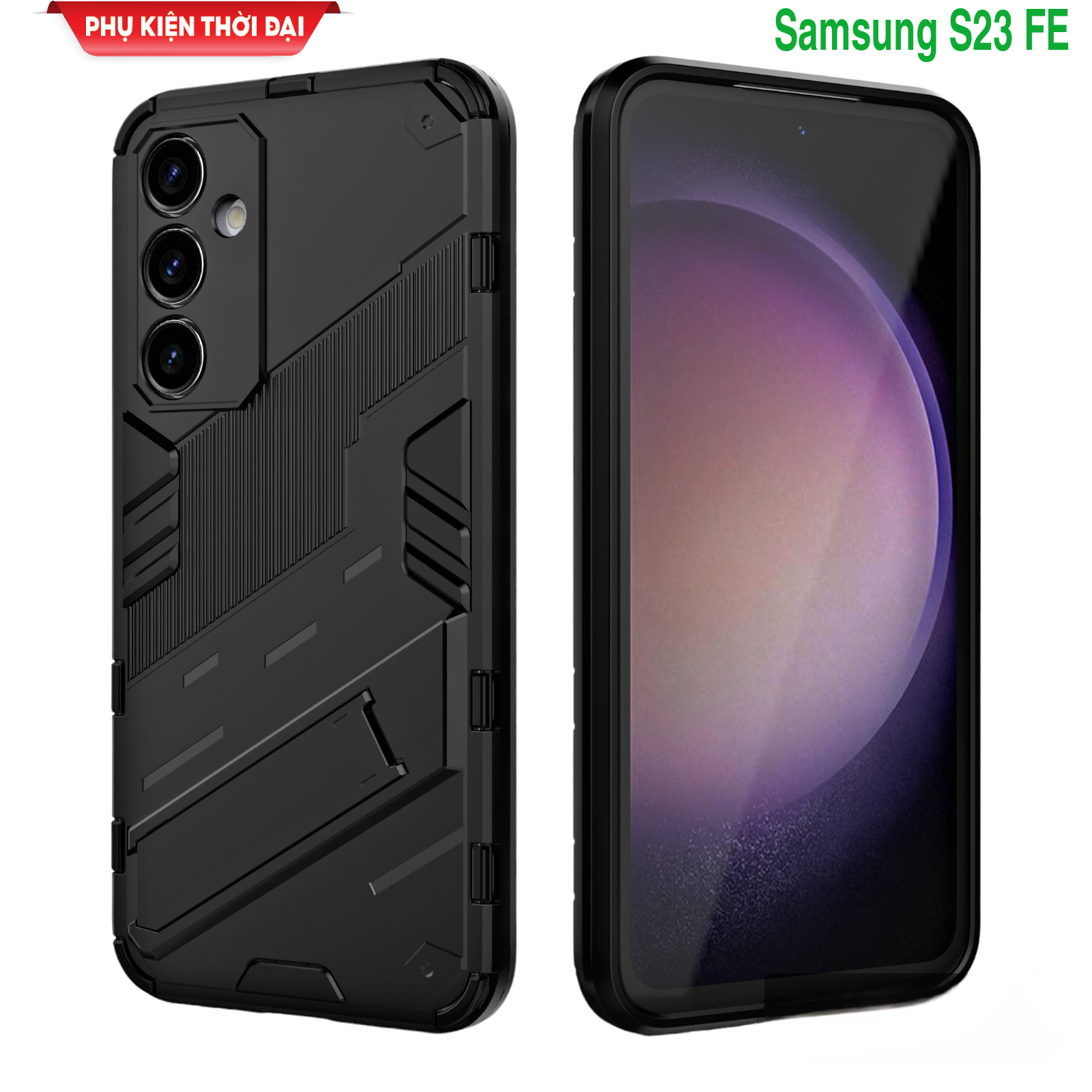 Ốp lưng Samsung S23 FE Iron Man Ver 2 chống sốc giá đỡ mặt lưng xem phim bảo vệ camera