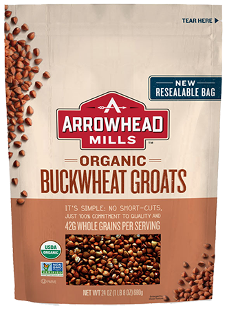 HẠT KIỀU MẠCH  ARROWHEAD MILL ORGANIC BUCKWHEAT GROATS 680G_Mua 1 tặng 1_ kích cầu mua sắm